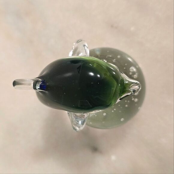 Hand blown art glass dolphin paperweight - Picture 4 of 8
